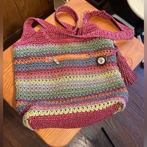 Women’s woven bag multi color